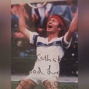 John McEnroe Signed Autograph 8x10 Photo - Tennis Legend Memorabilia”